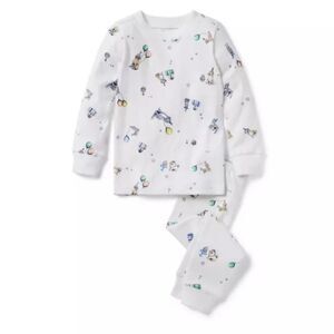 Janie and Jack Girl's Good Night Pajamas in Birthday Party Print toddler size 4
